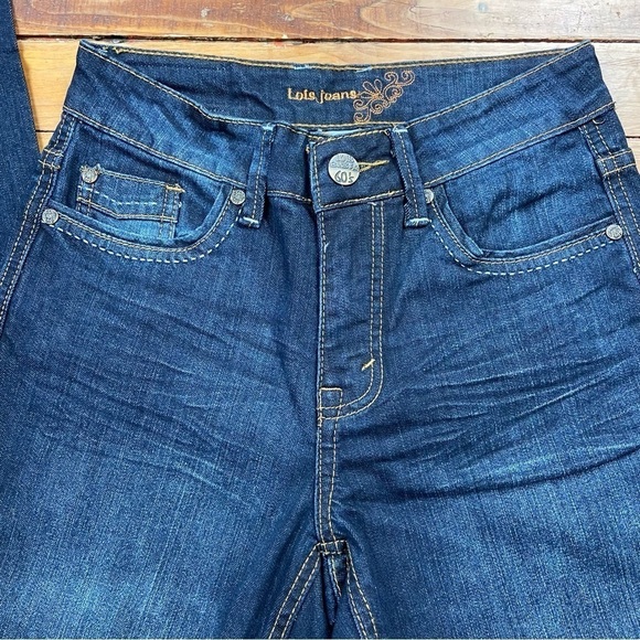 Loïs Julianne 2 jeans bundle bootcut straight blue 60’s style high rise 26 stret - Picture 9 of 16